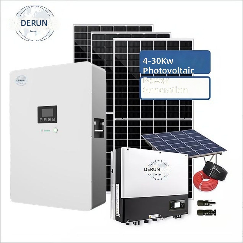 Solar Generator - Europäisches Solar-Photovoltaik-Stromerzeugungssystem 48V Batterie Photovoltaik-Off-Grid-System Wechselrichter