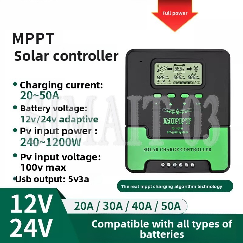MPPT Solar-Laderegler 12V/24V  – Charge Controller Solar Bewertung und Preis