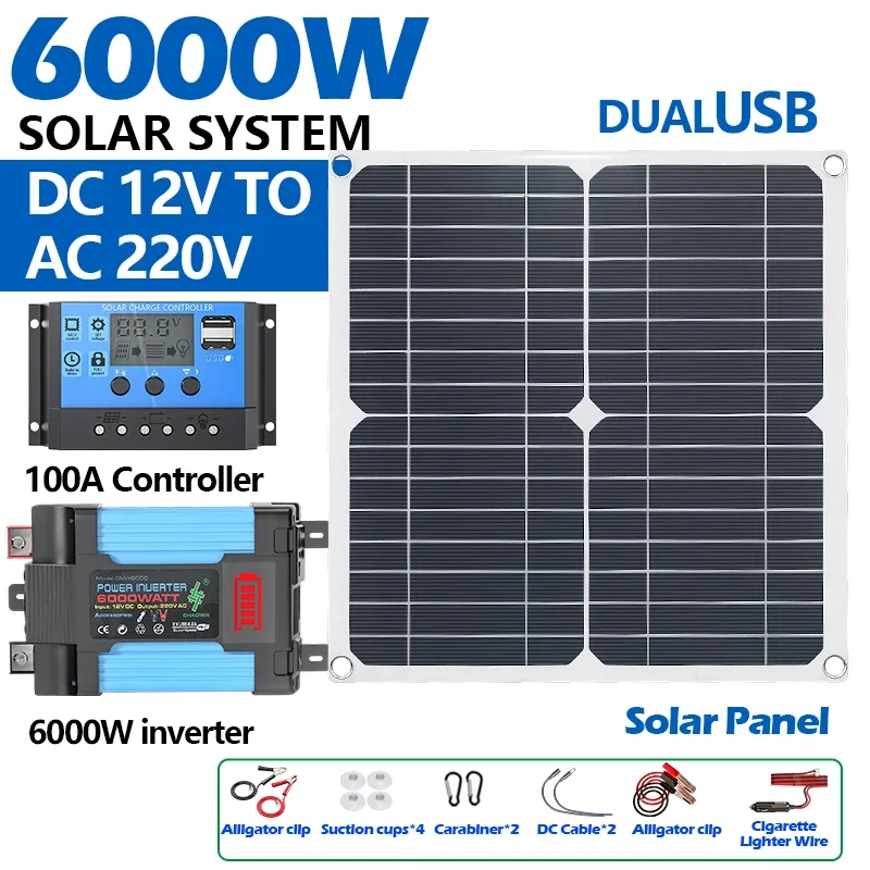 6000W Solar-Kit ausgestattet m – Solar Panel 200W Bewertung und Preis