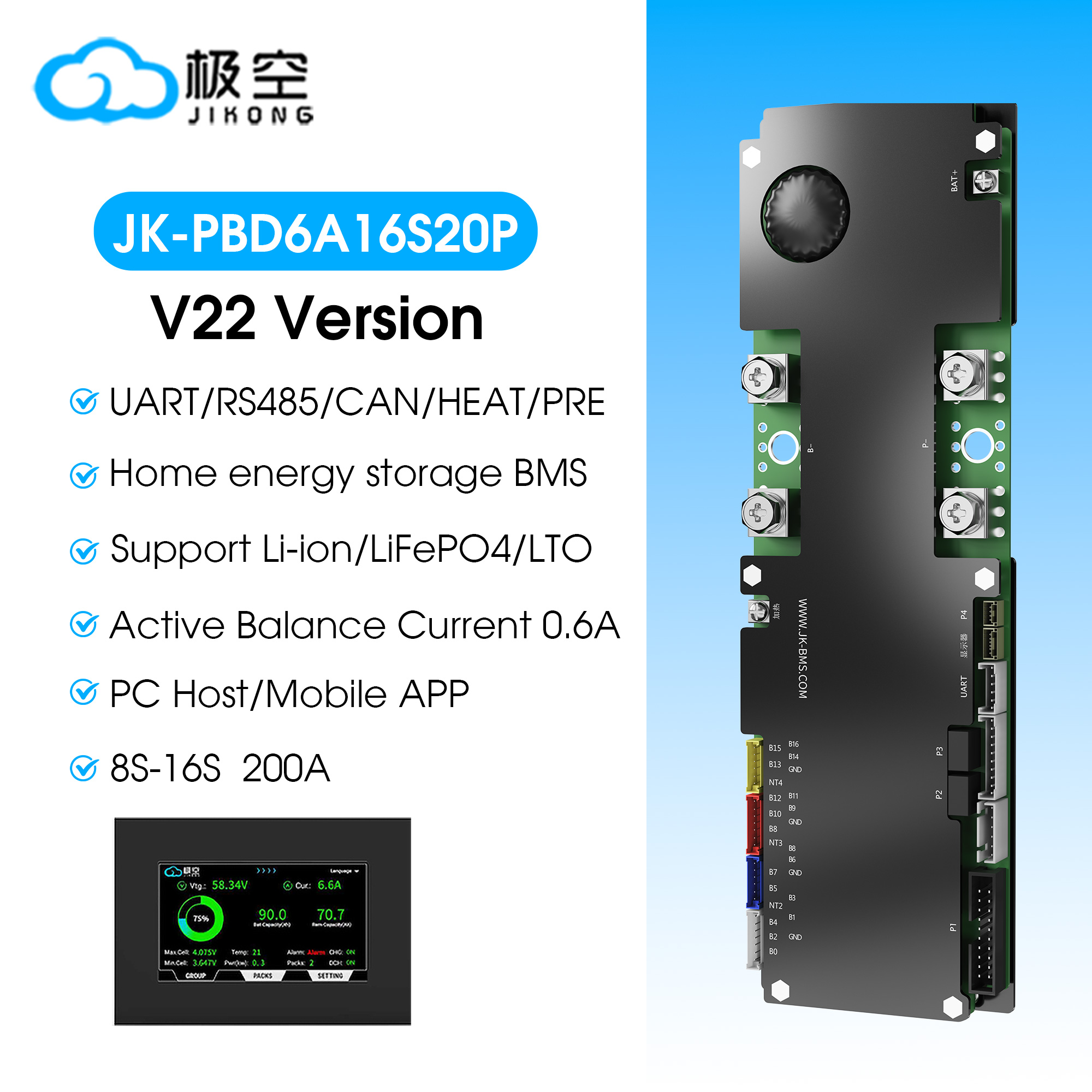 JIKONG JKBMS V22 LPF4 Li-Ion L – Power Inverter Bewertung und Preis
